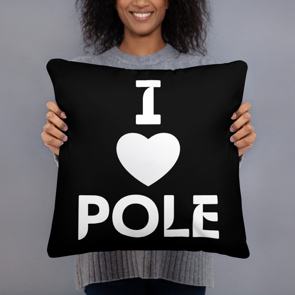 I Heart Pole Pillow