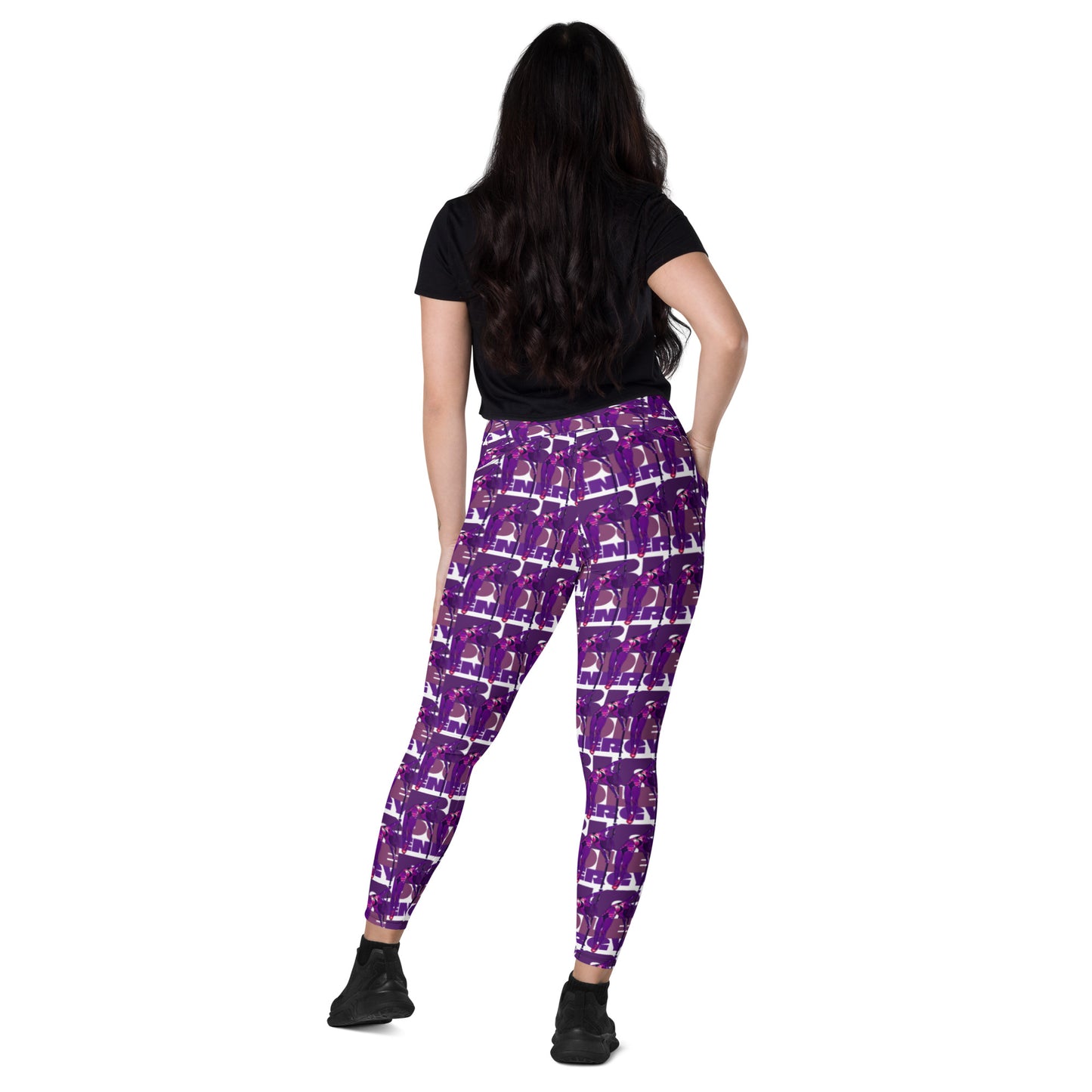 Big Pole Energy - Lavender Crossover Leggings