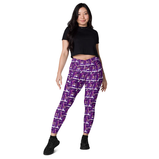 Big Pole Energy - Lavender Crossover Leggings