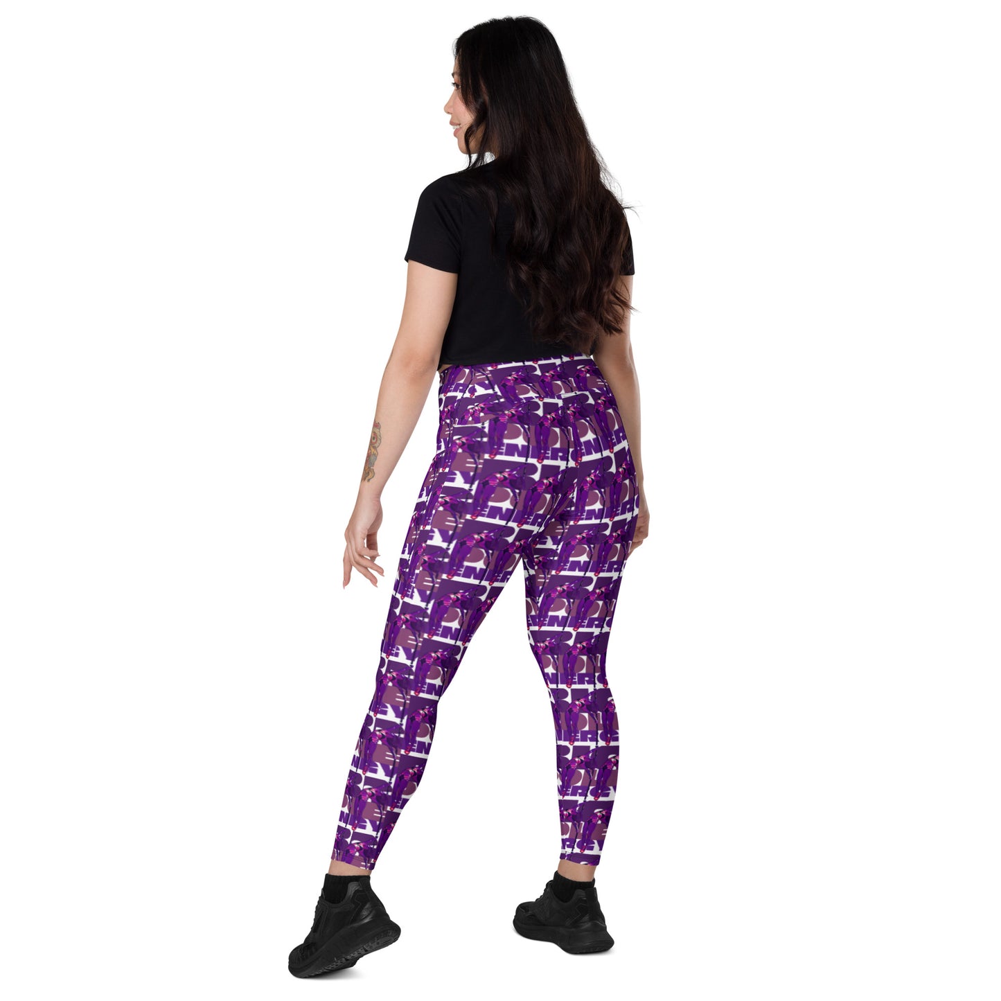 Big Pole Energy - Lavender Crossover Leggings