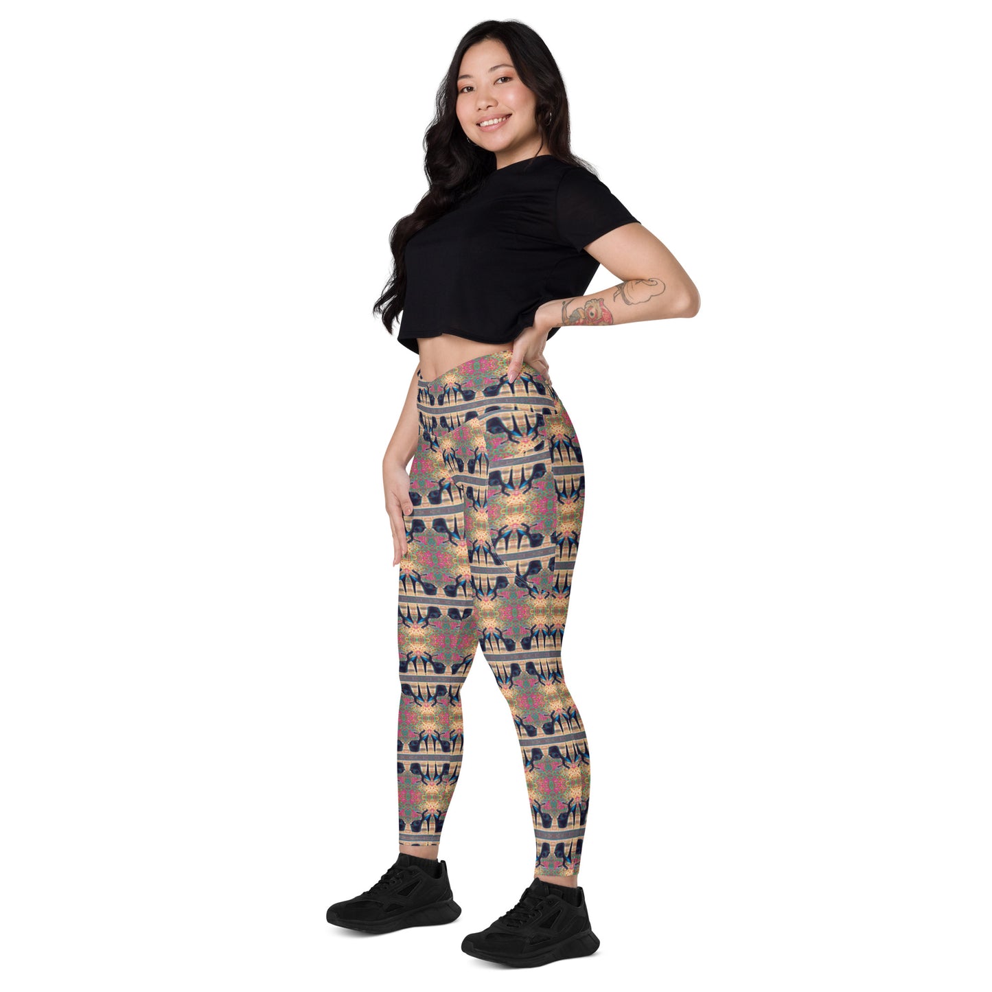 Licorice Heels Leggings with Pockets