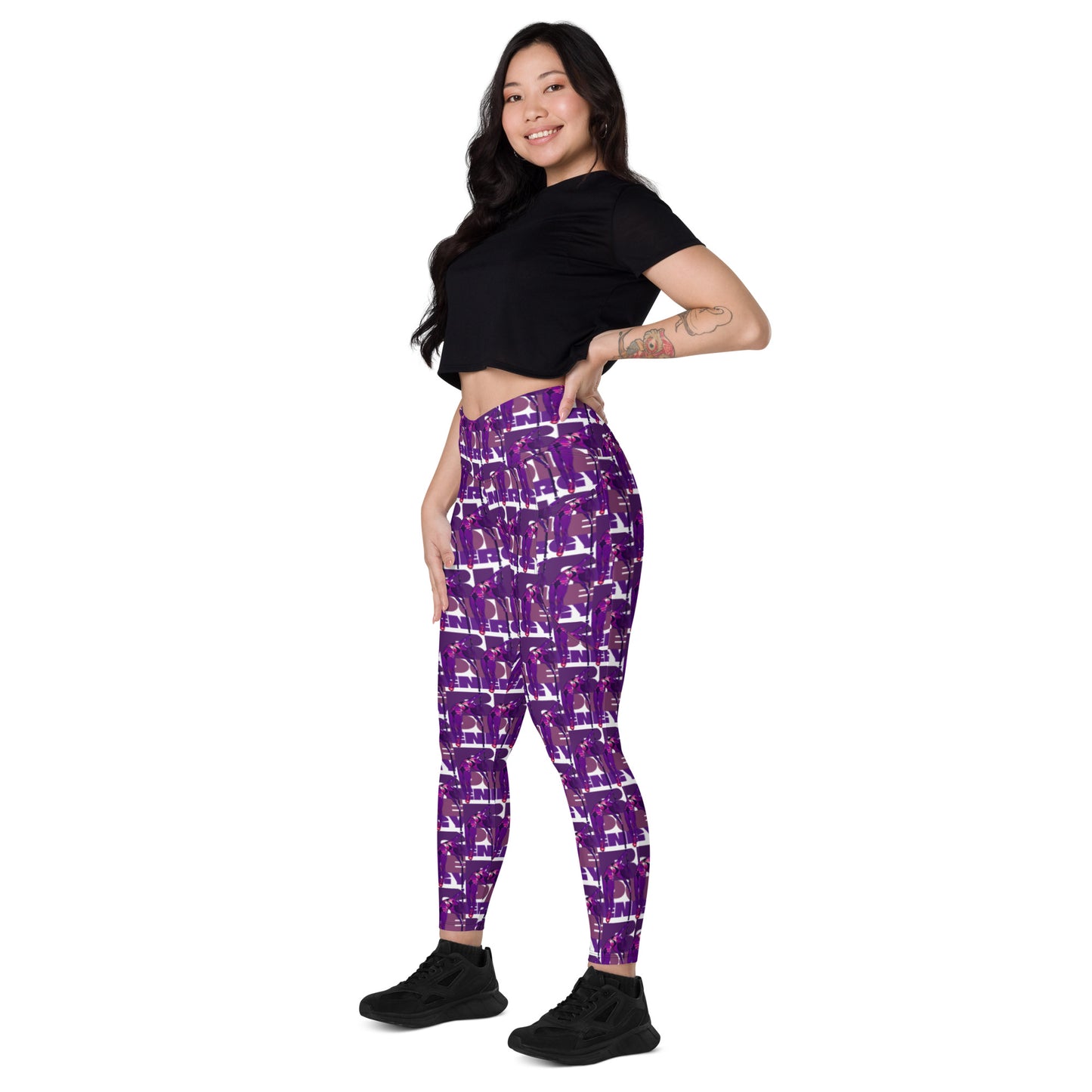 Big Pole Energy - Lavender Crossover Leggings