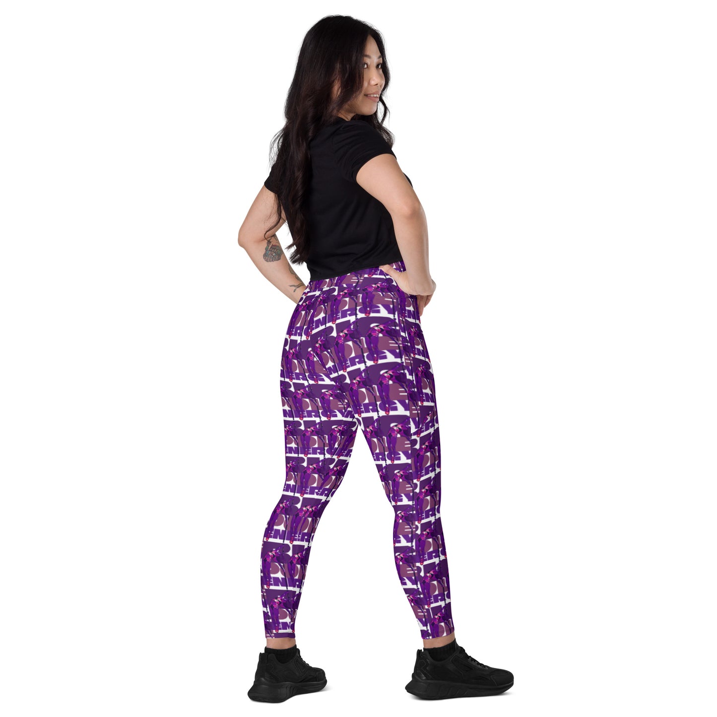 Big Pole Energy - Lavender Crossover Leggings