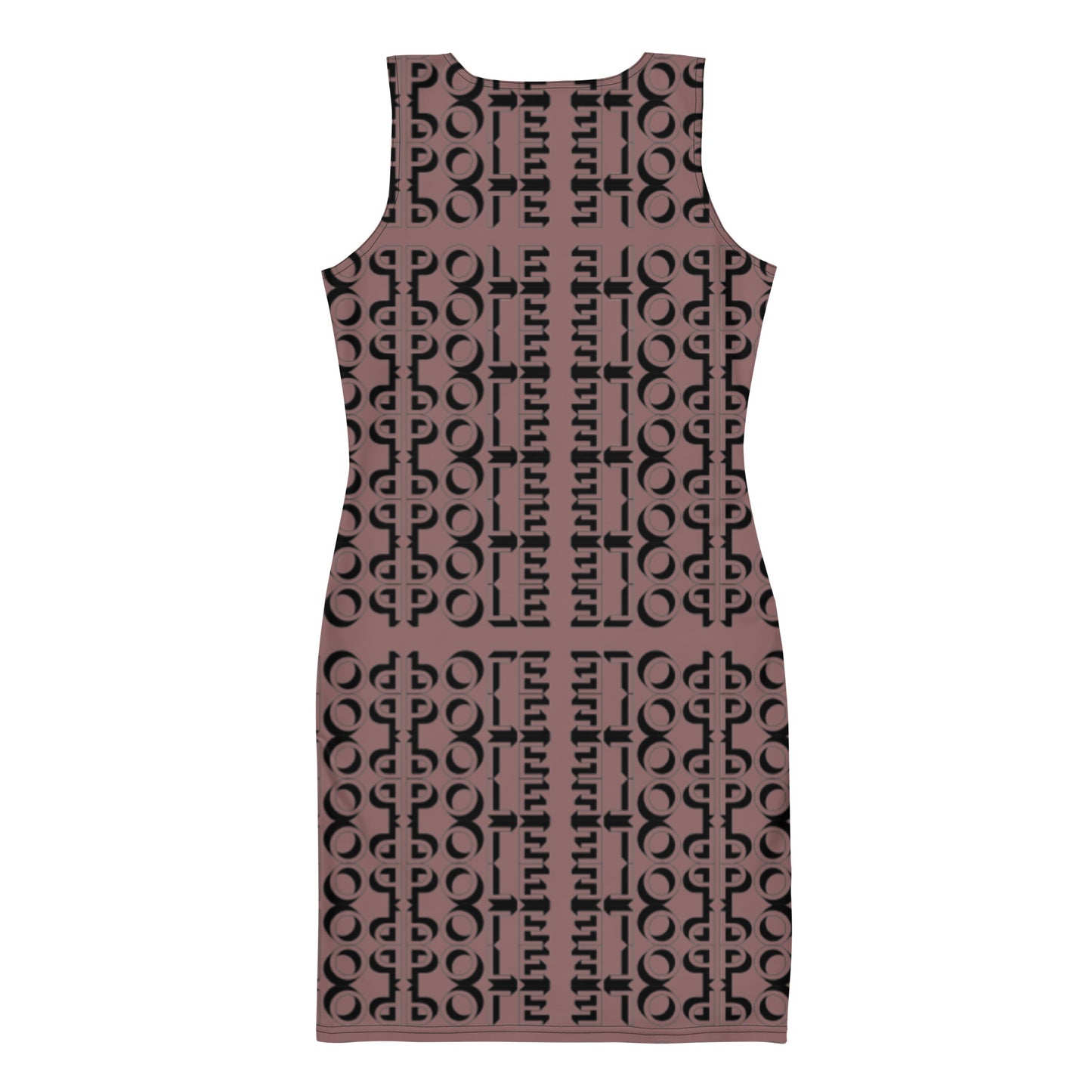 Pole Motif Dress - Chocolate