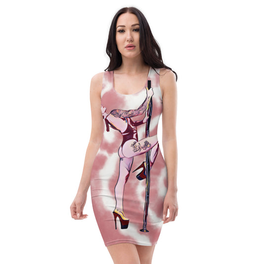 Inked Dancer Tie Die Dress