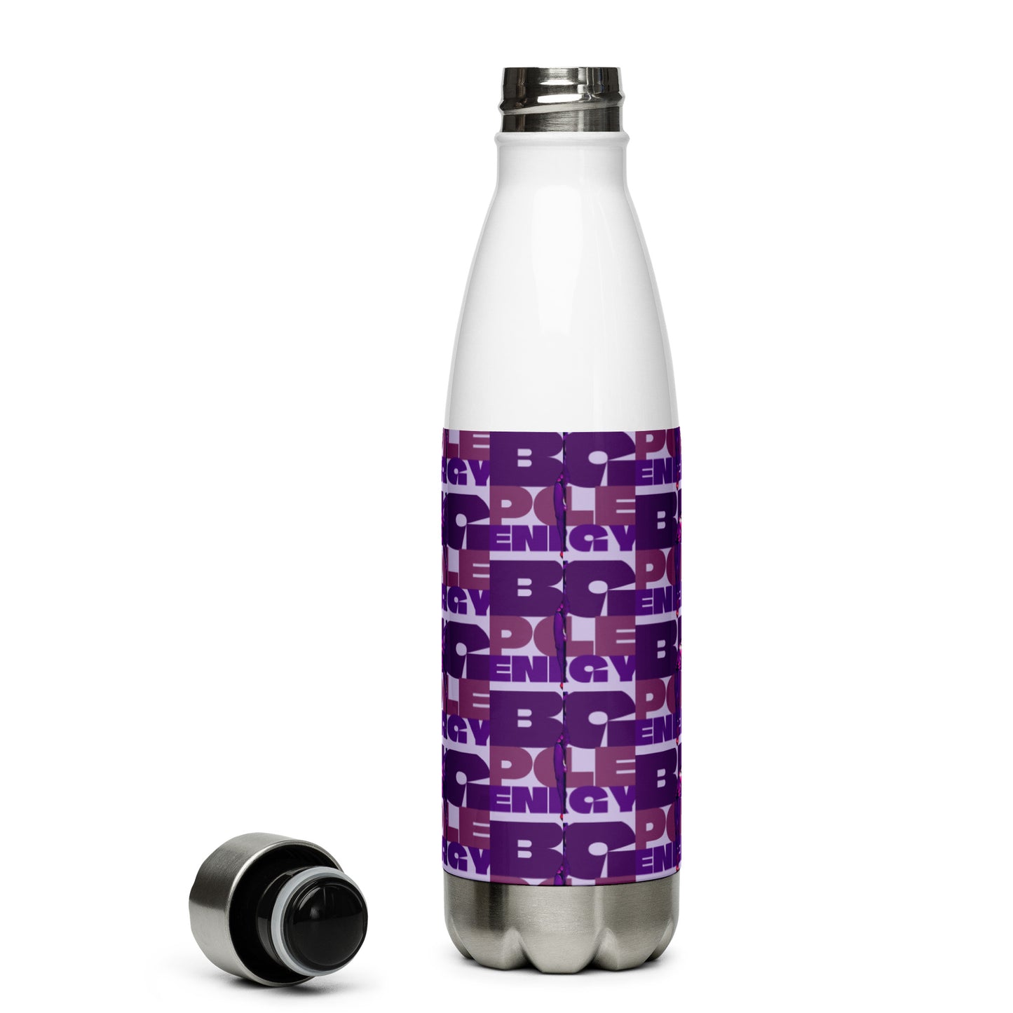 Big Pole Energy - Stainless Steel Water Bottle - Lavender