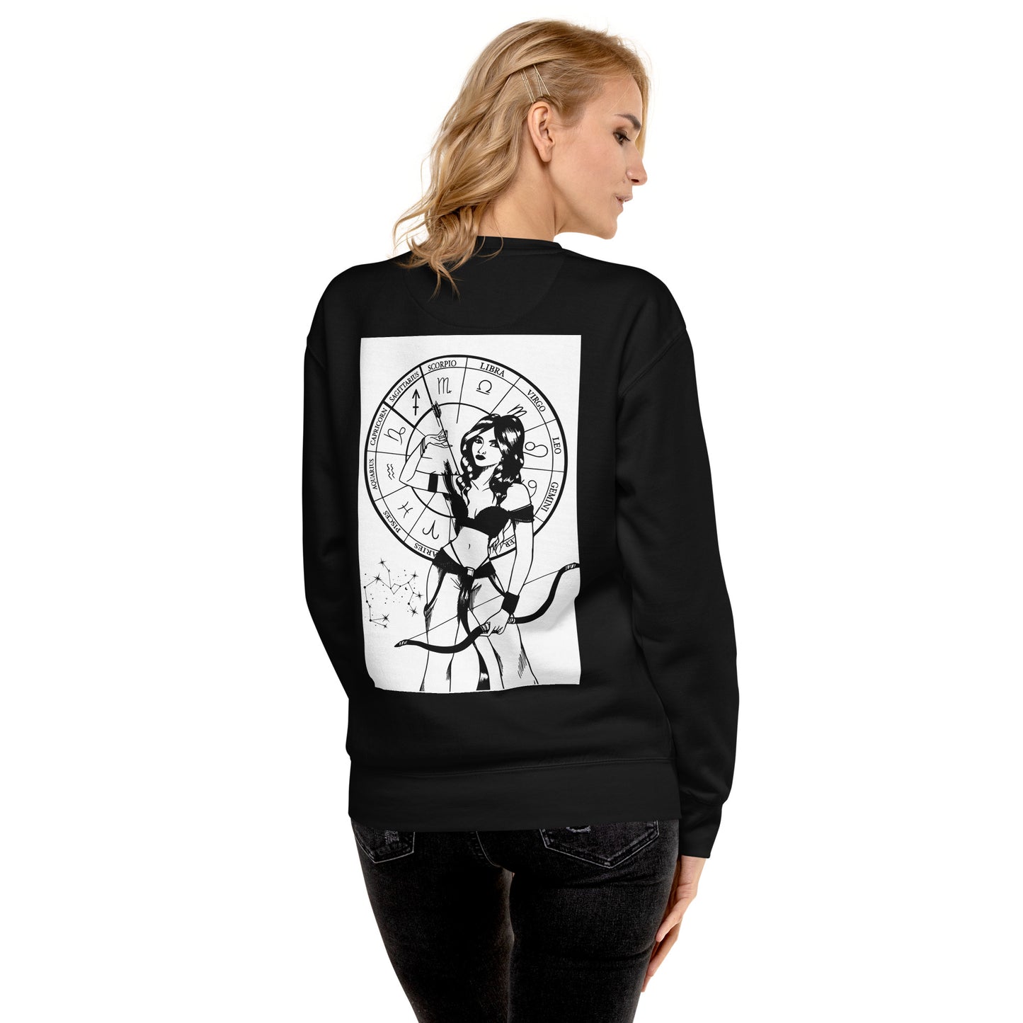 Sagittarius Front/Back Premium Sweatshirt - Unisex