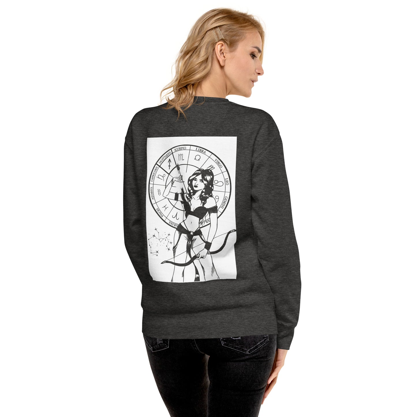 Sagittarius Front/Back Premium Sweatshirt - Unisex