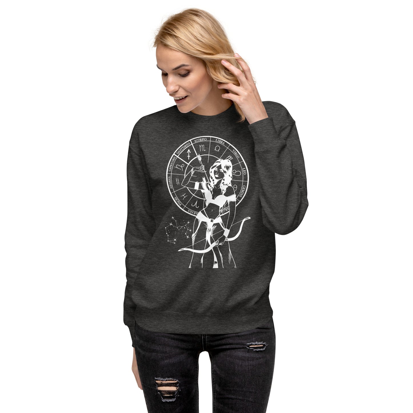 Sagittarius Front/Back Premium Sweatshirt - Unisex