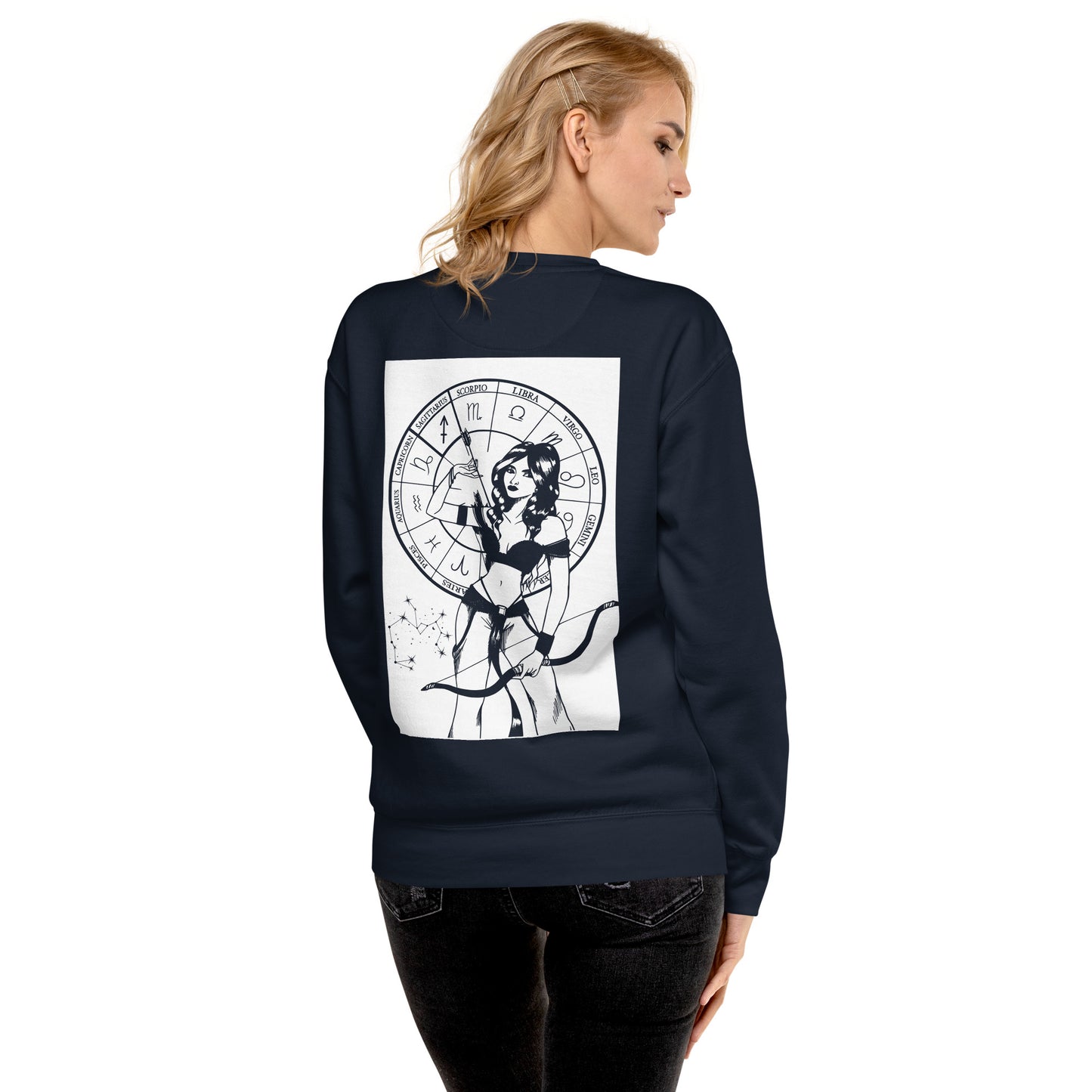 Sagittarius Front/Back Premium Sweatshirt - Unisex