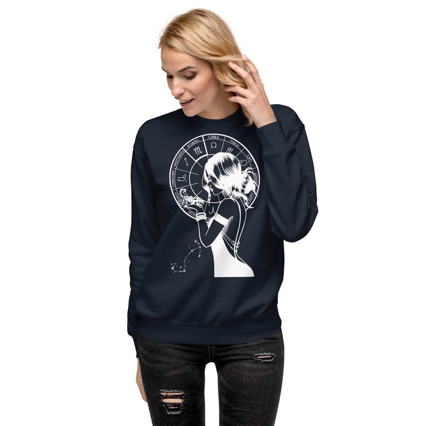 Scorpio Front/Back Premium Sweatshirt - Unisex