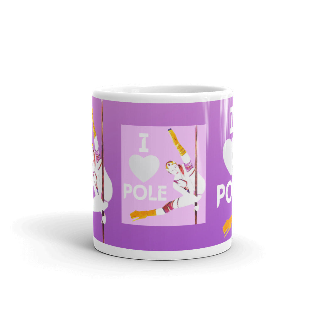 Mug - I Heart Pole - Lavender